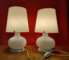 PAIR MURANO LAMPS FOUNTAIN