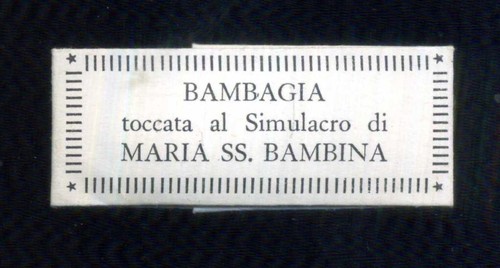 Santino reliquia bambagia - reliquia,
