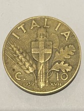 Moneta  10 centesimi Vittorio Emanuele III - 1939