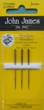 AGHI AGO PER MACCHINA CUCIRE DA JEANS - JOHN JAMES -  130/705H (3 GHI) 1 CONF.