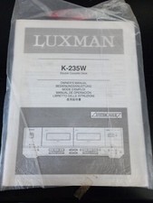 ISTRUZIONI / MANUALE ORIGINALE LUXMAN K-235W DOPPIA PIASTRA CASSETTA