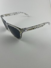 Oakley Frogskins vernice splatter montatura trasparente Prizm lente nera OO9013-G655 RARA