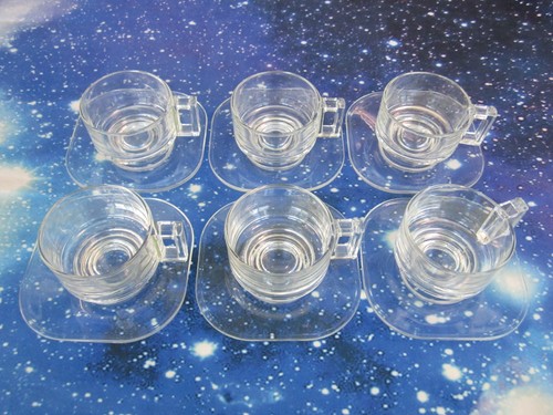 Set piattini tazzine - 6,