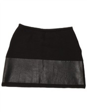 ELISABETTA FRANCHI minigonna donna IT 44 media W28 nero colorblock DX06