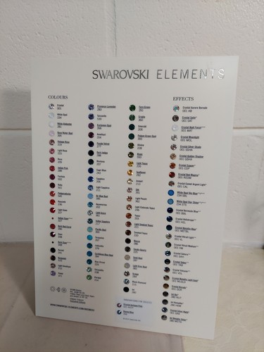 Espositore tabella colori
