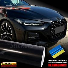 Pellicola adesiva nero metallizzato lucido cm 150 x 200 car wrapping auto moto