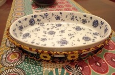 Pirofila ovale in ceramica e porta pirofila 