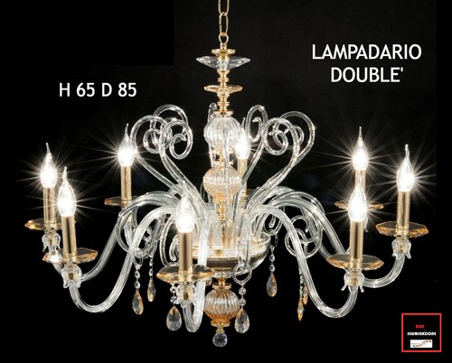 Lampadario cristallo luci - cristallo, 8