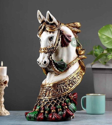 Resina cavallo busto statua - cavallo,