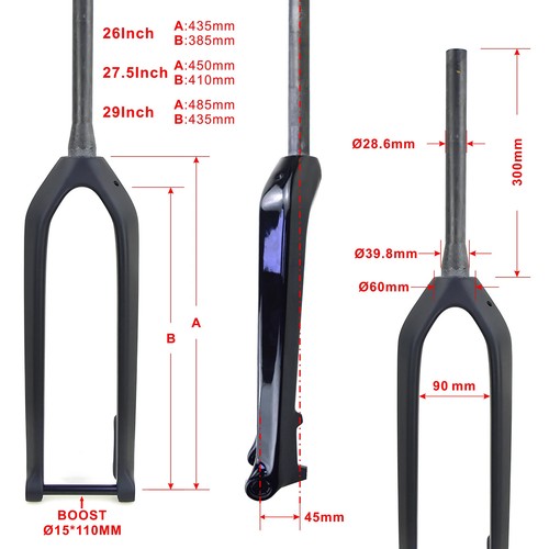 Forcella mtb freno disco in - mtb,