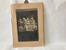 CDV FOTO D'EPOCA GRUPPO RAGAZZE GIRL TEATRO COSTUMI ABITI DI SCENA.