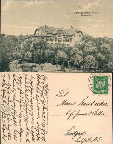 Cartolina lorch casa - cartolina, di