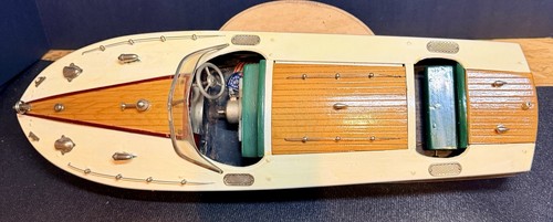 Motoscafo motorizzato legno - motoscafo, in