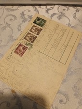 Cartolina Postale Con Doppio