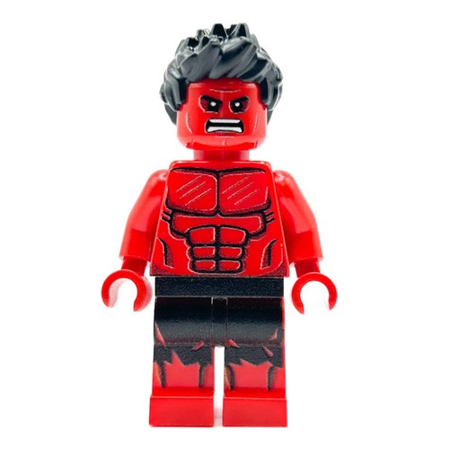 Minifigure marvel red hulk - minifigure,