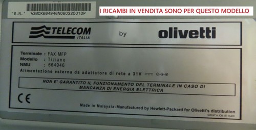 Stampante fax sev100 blocco - fax,