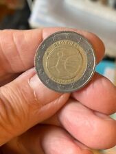 Moneta da 2 euro Slovensko,  omino stilizzato UEM 1999/2009, circolata. RARA