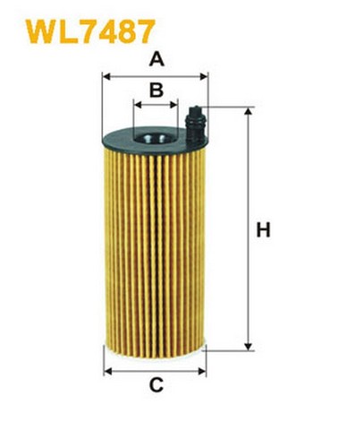 Wl7487 filtro olio per - filtro, bmw