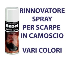 SPRAY COLORATO PER RINNOVARE LE SCARPE IN CAMOSCIO - CAMOSCINA RINNOVA COLORE 