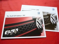 VW Golf VI GTI "Edition 35" depliant brochure + listino prezzi listino prezzi 2012
