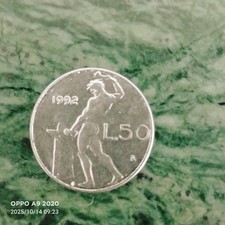 moneta 50 lire piccola 1992