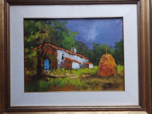 Dipinto olio tela 30 x - a, su