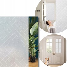 Pellicola vetro satinata opaca adesiva 60x1000cm privacy finestra decorativa