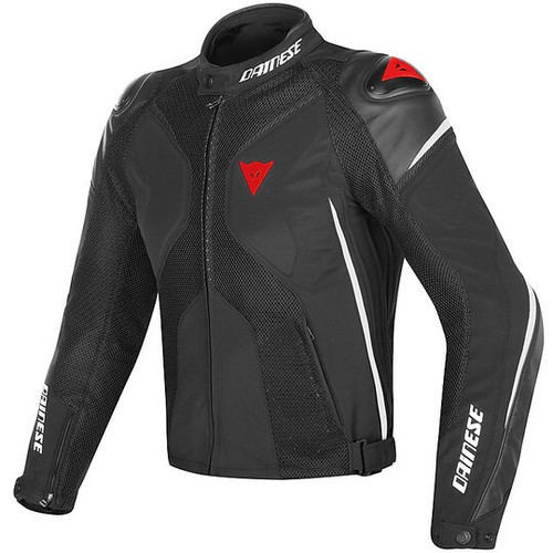 Giacca moto tessuto - , pelle