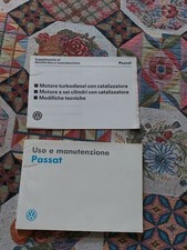 Manuale Uso Manutenzione + supplemento della Volkswagen modello Passat del 1990