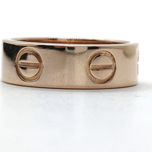 Anello cartier love oro rosa - anello,