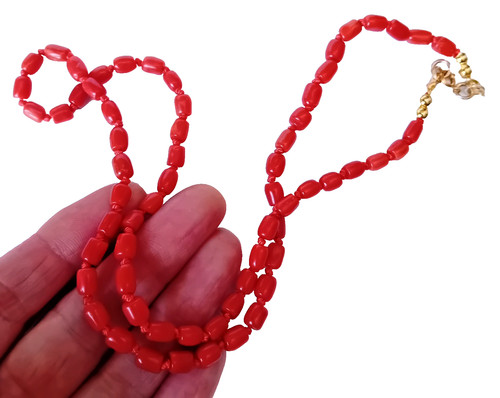 Collana corallo oro ct - corallo,