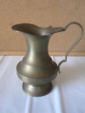 Brocca antica in metallo con manico caraffa vintage boccale d'epoca anni '50