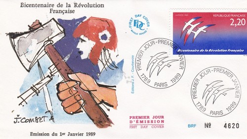 France 1989 fdc oeuvre - fdc, de