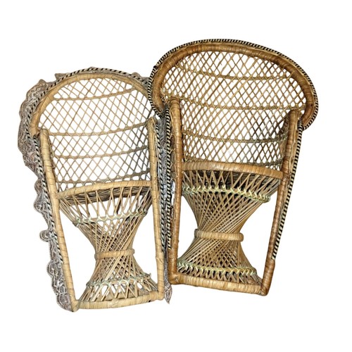 Mini vimini rattan - , pavone