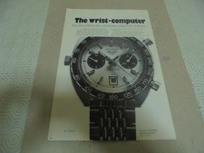 Pubblicità 1970 Heuer Autavia