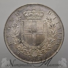 Regno d'Italia Vittorio Emanuele II 5 Lire 1877
