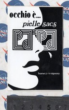 ADESIVO STICKER VINTAGE AUTOCOLLANT AUFKLEBER PIELLE SACS BORSE PER SIGNORA