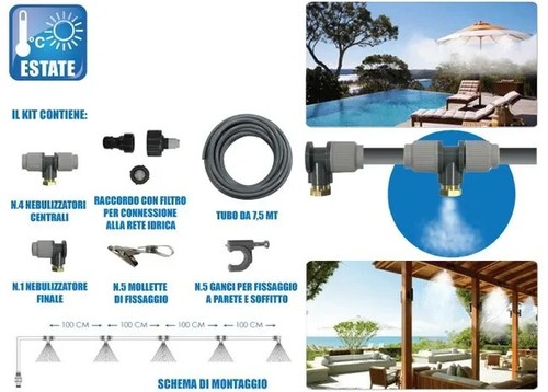 Kit nebulizzatore mt acqua - nebulizzatore,