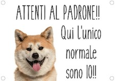TARGA CARTELLO ATTENTI AL CANE