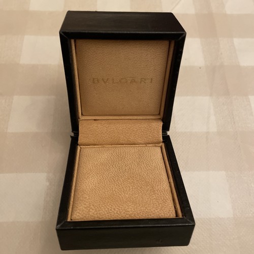 Bulgari scatola pelle nera - in,