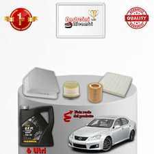 KIT TAGLIANDO 4 FILTRI E OLIO PER LEXUS IS 220 D 130KW 177CV DAL 2005 -