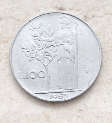 Moneta 100 lire - moneta, del