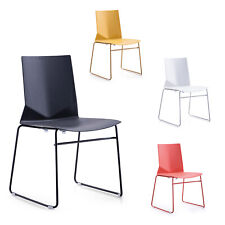 4 SEDIE IN POLIPROPILENE INTERNO ESTERNO BAR RISTORANTE GIARDINO SEDIA MERAK