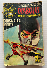 IL ROMANZO DI DIABOLIK N 15 Corsa alla morte Sansoni 1970 Libro