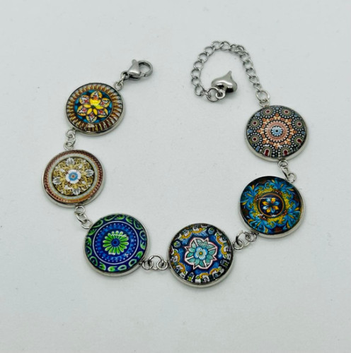 Bracciale piastrelle fatto - piastrelle,