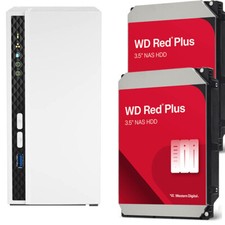 QNAP TS-233 NAS archiviazione compatta a 2 alloggiamenti con capacità HDD da 4-36 TB casa/piccolo ufficio