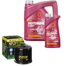 Yamaha YZF-R1 1000 M ABS RN49 2019, MANNOL 10W40 5L, HiFlo Ölfilter Set