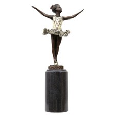 Scultura ballerina balletto - , in