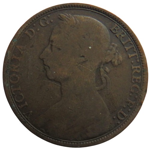 Moneta penny testa di - testa,