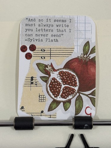 Carta collage citazione - , sylvia